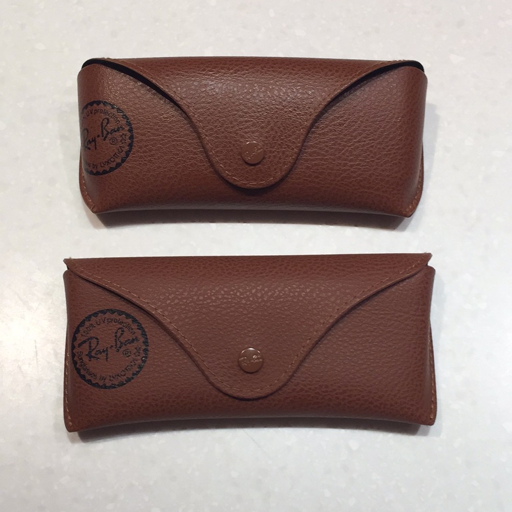 Ray-Bay cases for sunglasses.